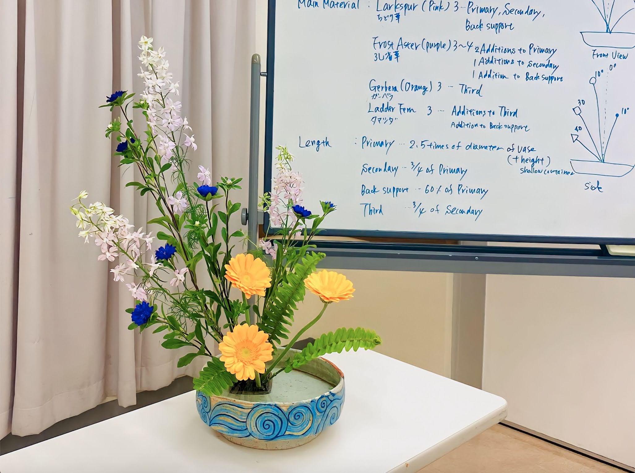 Private Ikebana Experience at your Hotel tours OMAKASE Japan